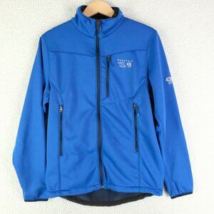 Mountain Hardwear Jacket Mens Small Blue Full Zip Lightweight Pockets Outdoor